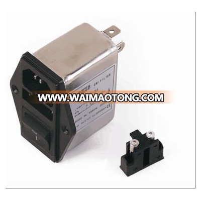 Noise Suppressor Power Filter IEC Connector Filters Inverter Single Phase EMI Filter