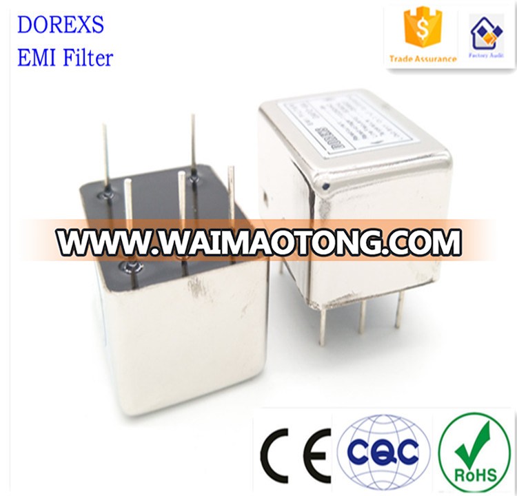 Compact Unit PCB Mounting Singie Phase AC Filters EMI Filter with PCB Mounting